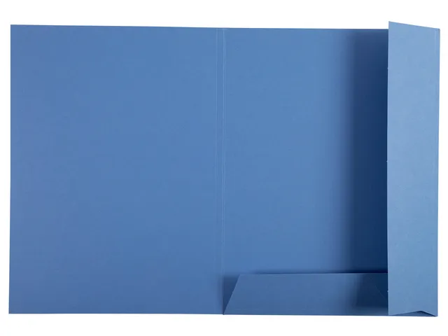 Dossiermap Exacompta Clean'Safe 2kleppen blauw 5 stuks