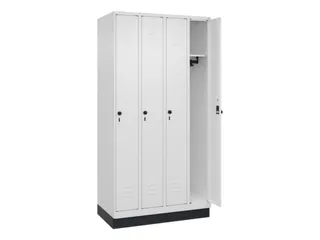 locker,HxBxD 1950x1000x500mm,4vak,vak B 250mm,draaigrendel,sokkel - 2