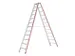escabeau industriel,double face,2x12marches,Hauteur 2,31m