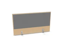 opzetpaneel bureau aanbouw achter B 1000mm NE-esdoorn BN8078-grijs