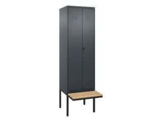 locker voor scheiding van kleding,HxBxD 2120x600x815mm,2vak - 1