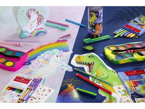 Kleurpotlood Faber-Castell Jumbo Grip Dino 8 colourgrip + 2 metallic g