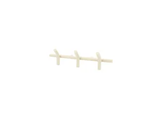 Wandkapstok 3 haken Beige - 1