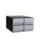 Bloc Tiroirs Modulaire Hxlxp 202X332X345Mm 4/4Structures/tiroirs Gris