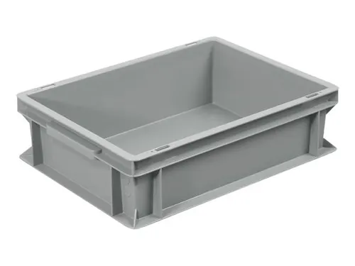 Euronorm Stapelkrat Pe 120x400x300mm 10liter Grijs