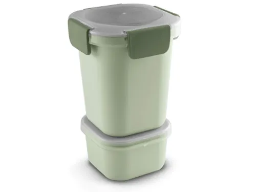 Sigma Home food to go lunchbeker 0,95L groen - 11,5x11,5x18,5cm
