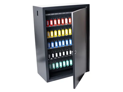 Sleutelkast Pavo deluxe 300 haken 530x380x220mm cilinderslot grijs