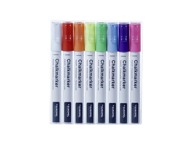 Krijtstift Europel 1-3 mm assorti etui 8 stuks