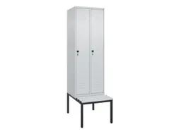 locker voor scheiding van kleding,HxBxD 2120x600x815mm,2vak