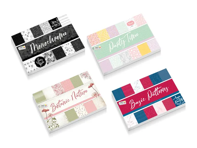 Designboek Craft 4x assorti 11.5x16.5cm 24 vel