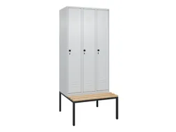 Dekenkist Classic+ 3 vakken 30cm 212x90x81.5cm Lichtgrijs