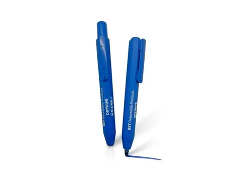 Whiteboardstift intrekbaar detecteerbaar blauw blauwe inkt 10 stuks