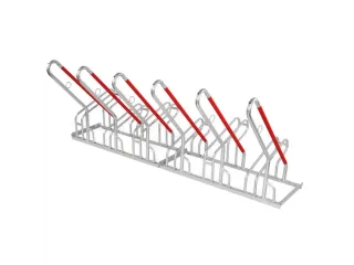 fietsenrek,HxBxD 930x2100x820mm,6instelplaatsen,gebruik eenzijdig - 1