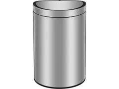 Mirage Semi-round Prullenbak Sensor Bin 47 Liter Mat Rvs