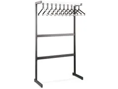 Garderoberek 10 Kledinghangers Hoedenplank Enkelzijdig 1700x1000x570mm