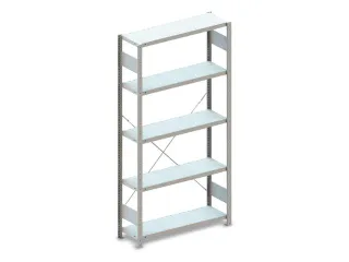 Inhaakstelling Basisveld 2000x1056x336mm 5legborden 230kg - 1