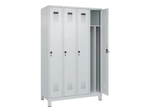 locker voor scheiding van kleding,HxBxD 1950x1200x500mm,4vak