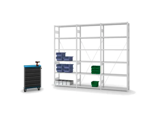 systeemstelling,grondveld,HxBxD 2500x1060x335mm,vakl. 220kg