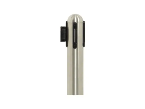 Afzetpaal Securit RVS met rolband 210cm rood