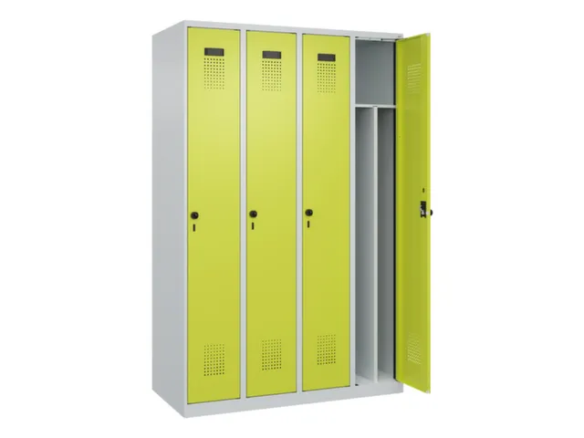 locker voor scheiding van kleding,HxBxD 1850x1200x500mm,4vak