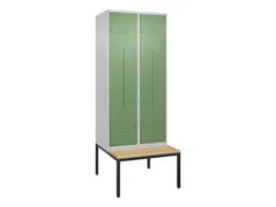 Z-garderobekast,HxBxD 2120x800x815mm,4vak,vak B 400mm,cil.-slot