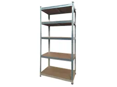 Stellingkast BRASQ 5 borden 90x40x180cm SU175 max 875 KG zilver