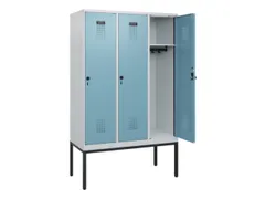 schoollocker,HxBxD 1950x1200x500mm,3vak,vak B 400mm,draaigrendel