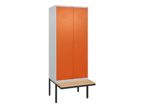 locker voor scheiding van kleding,HxBxD 2120x800x815mm,2vak