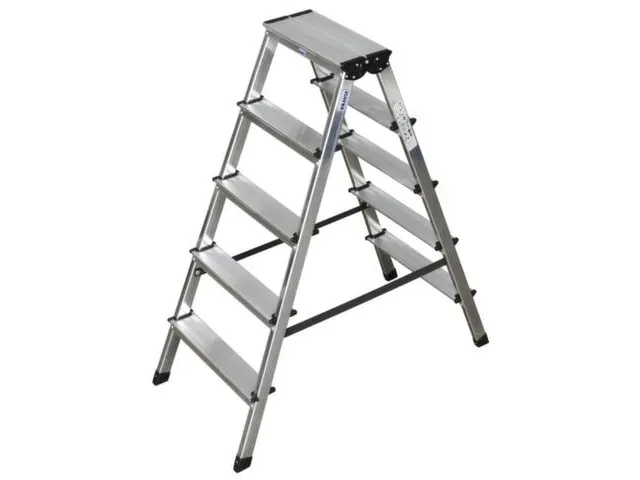 Lichte Universele Trapladder Tweezijdig 1.18m H 0 86m 2x5treden