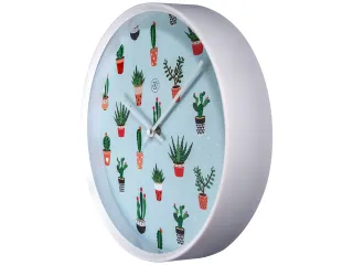 Wandklok nXt Cactus dia 30cm kunststof wit - 3