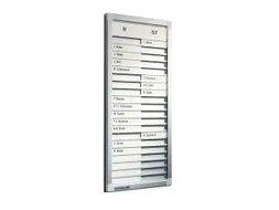 Infobord Lega Aan/Afwezig 54x28cm 20 namen