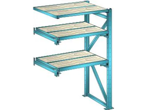 uittrekstelling voor zware lasten,HxBxD 2000x1290x860mm,vaklast 1000kg