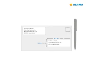 Herma 5075 Premium Adresetiketten A4 99,1x33,8mm Wit 400 stuks - 4