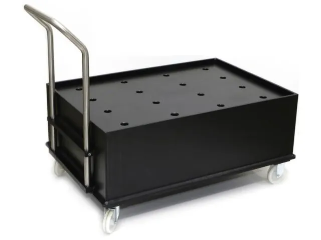 Verrijdbare Opvangbak Hdpe Hxbxd 1080x870x1420mm 2x220l Pe Plaatplaat