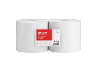 Poetspapier Katrin Industrial extra groot 2-laags 1000 vel wit 481856 - 2