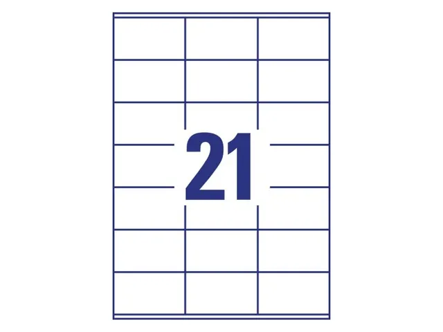 Etiquette Avery Zweckform 3481 70x41mm blanc 2100 pièces