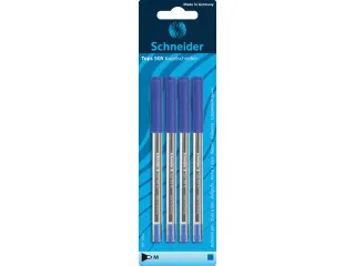 Balpen Schneider Tops 505 M blister a 4 stuks blauw - 1