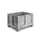 Palletbox,HxLxB 760x1200x1000mm,610l,HDPE,grijs,wanden gesloten