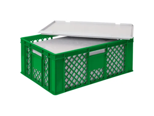 Euronorm-stapelbak,m. isoleerbox,HxLxB 240x600x400mm,43/20,4l,HDPE
