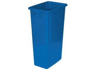 afvalverzamelaar,80l,HxBxD 762x320x460mm,romp PP blauw,gesloten - 1