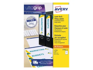 Rugetiket Avery L7702-25 smal 192x39mm zelfklevend wit 175 stuks - 2