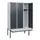 locker met bank,HxBxD 1950x1200x815mm,3vak,vak B 400mm,draaigrendel