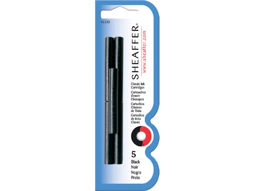 Inktpatroon Sheaffer skrip classic zwart blister à 5 stuks