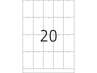 Stevige Labelhangers 6871 A4 42x70 mm - 2