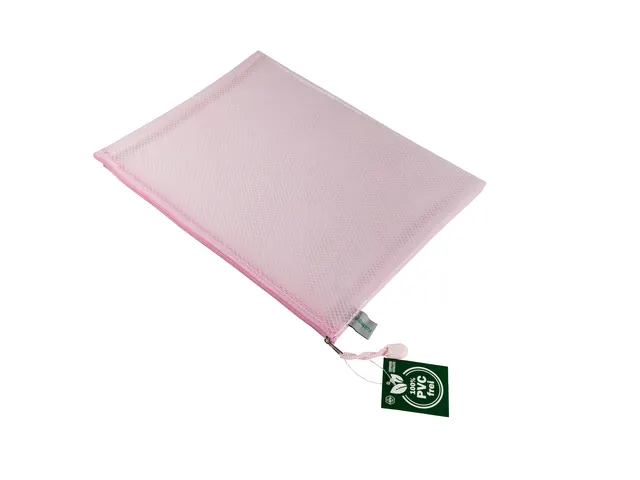 Pochette zip Foldersys EVA A4 rose pastel