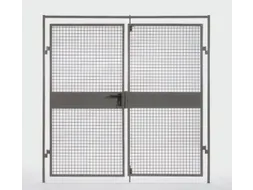 dubbele vleugeldeur,v. scheidingswandsysteem,HxB 2200x2000mm,RAL5002