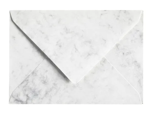 Envelop Papicolor C6 114x162mm Marble grijs Gegomd