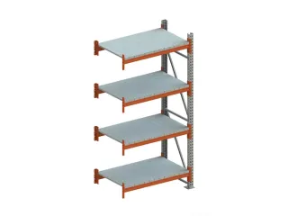 Breedvakstelling Aanbouwveld 2700x1385x800mm 4 Stalen Legborden - 1