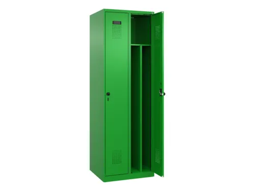 locker voor scheiding van kleding,HxBxD 1850x600x500mm,2vak