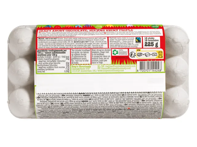 Chocolade Tony's Chocolonely paaseitjes doos mix groot 18 stuks